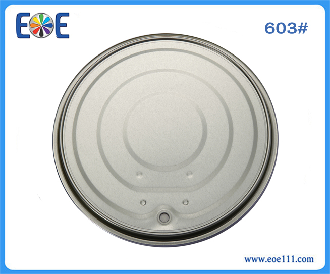 603#铝膏涂层铁盖：适用于各种罐装食品（如金枪鱼，番茄酱，肉，水果，蔬菜等），干货，工业润滑油，农产品等。